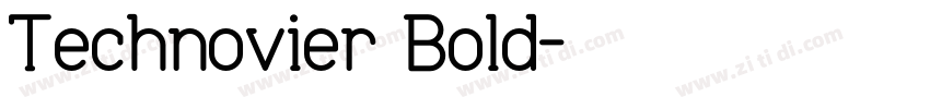 Technovier Bold字体转换